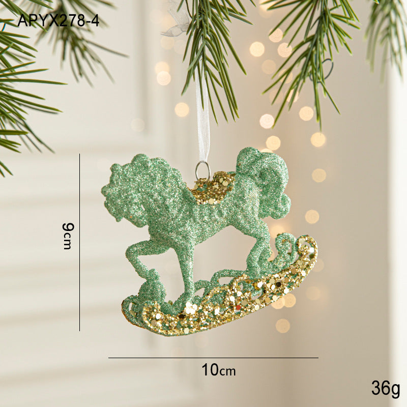 Wholesale Christmas Green Butterfly Ornaments